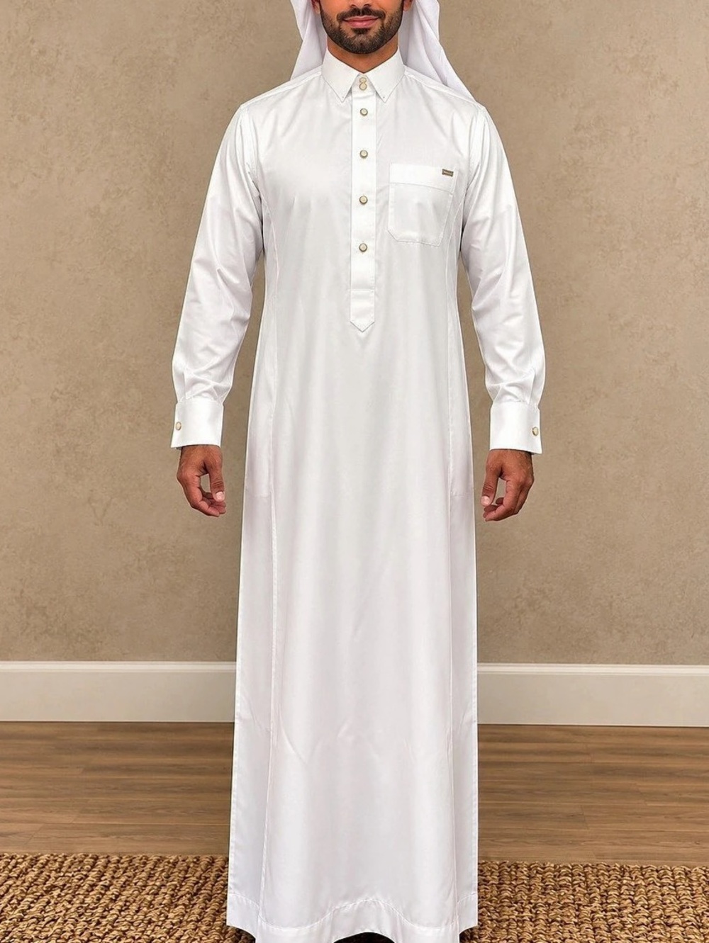 White Thobe Size 60 / 22 Like New